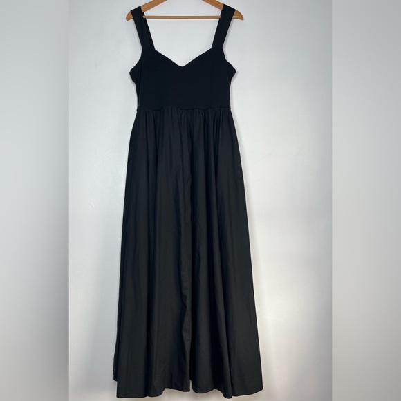 J.CREW Size XL Black Sweetheart tank dress with poplin skirt - Picture 8 of 16